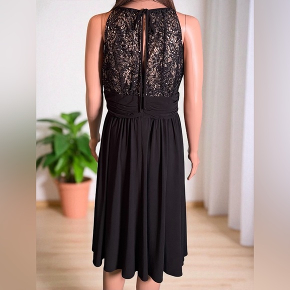 R&M Richards Black w/Lace Evening Dress. Cruise, Party, Cocktail. Size 10 - Picture 6 of 6